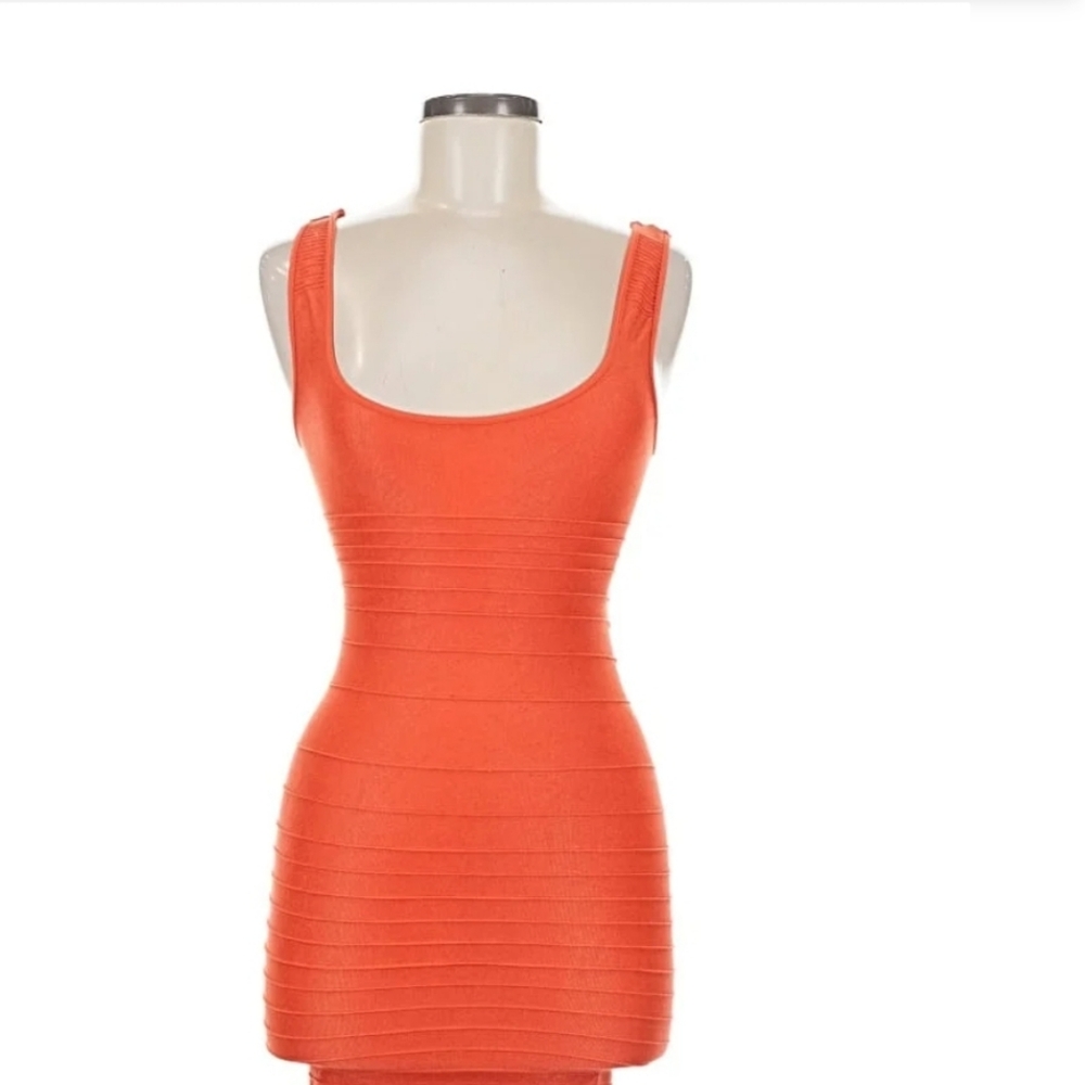 Bebe Vibrant Orange Dress